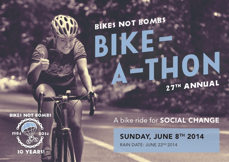 It’s Bikes Not Bombs BikeaThon Time Again. Please Donate to Support